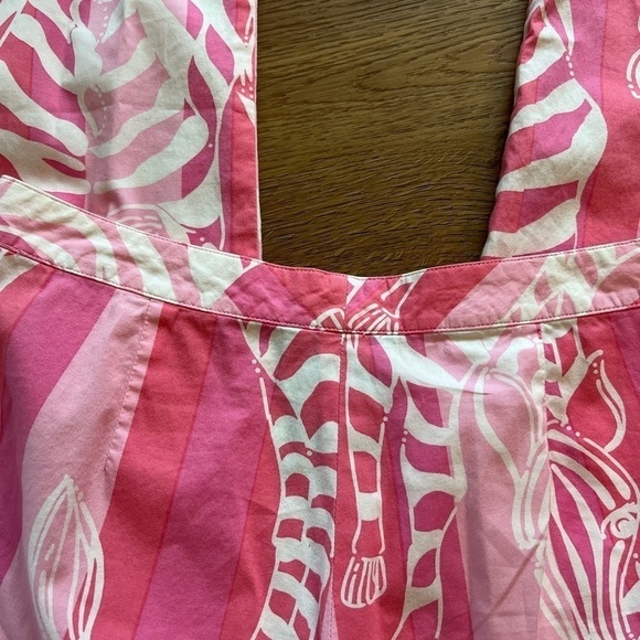 Vintage Lilly Pulitzer Pink Zebra Ankle Pants Flat Front / 4 - Picture 6 of 13